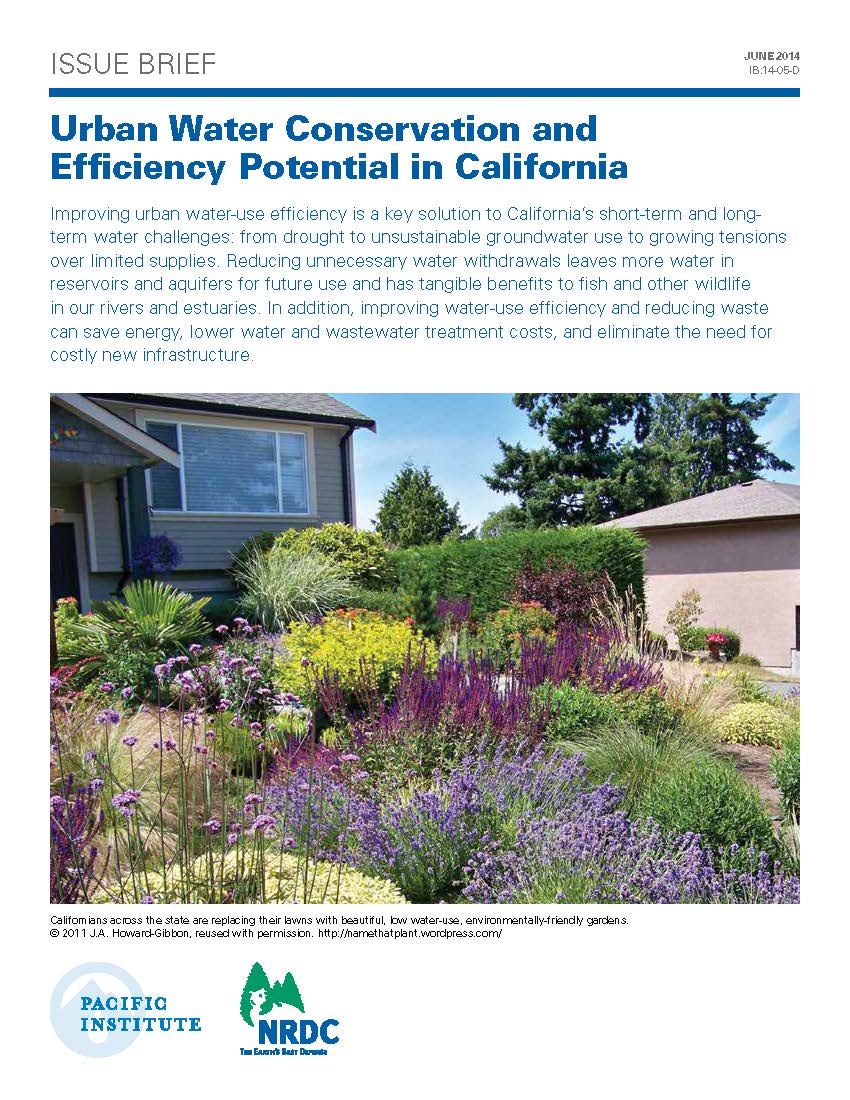 Urban Water Conservation and Efficiency Potential in California California Water Library