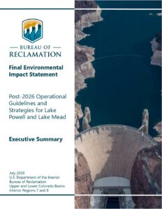 Final Environmental Impact Statement Post-2026 Operational Guidelines and Strategies for Lake Powell and Lake Mead