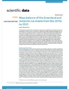 Mass balance of the Greenland and Antarctic ice sheets from the 1970s to 2023
